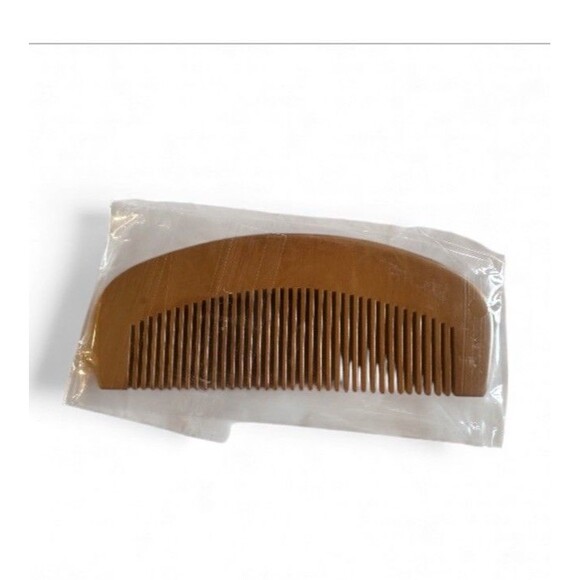 NEW Detroit Grooming Co. Peach Wood Beard Comb - Picture 4 of 4